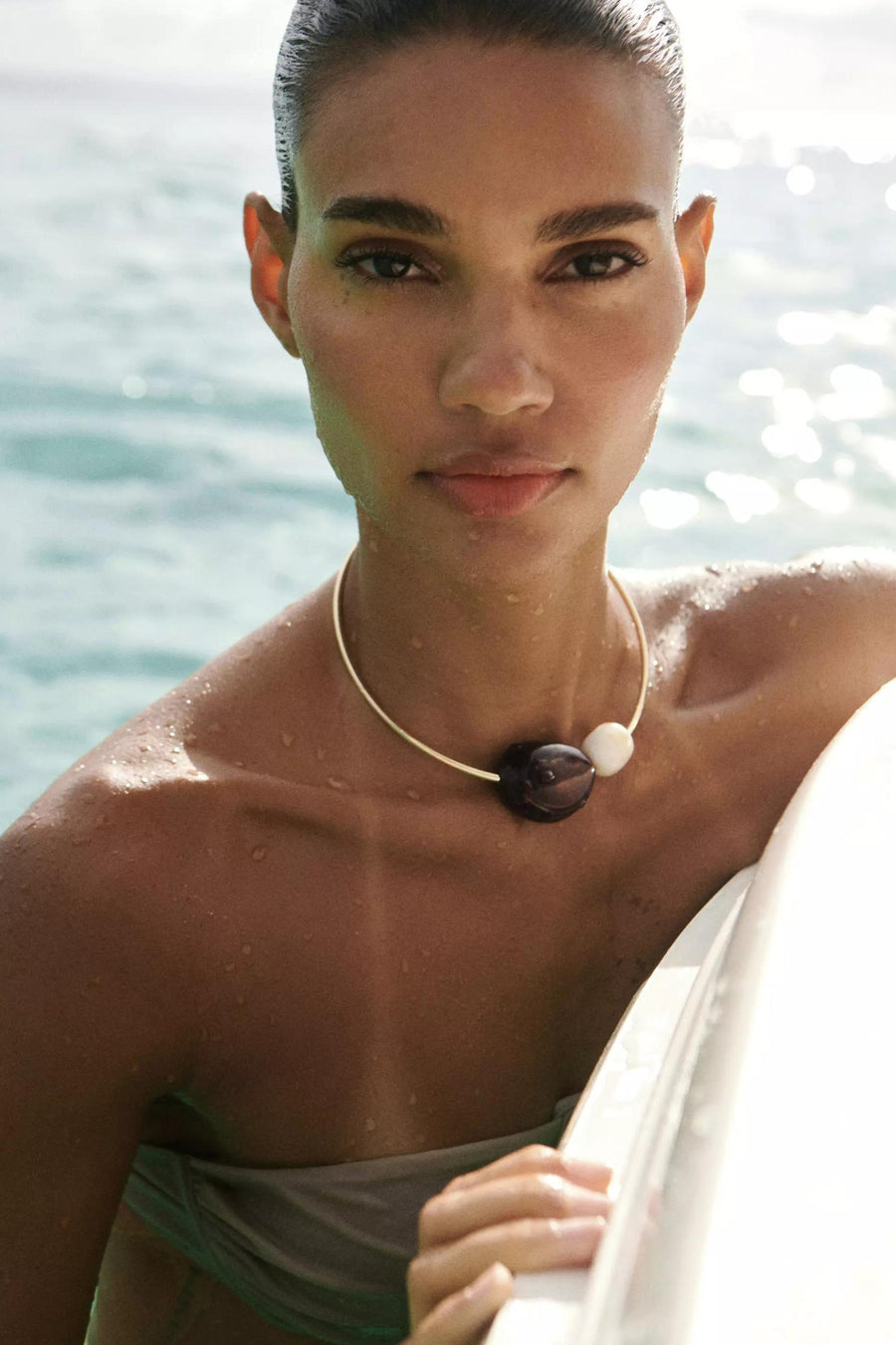 Collier (court) doré - MANGO