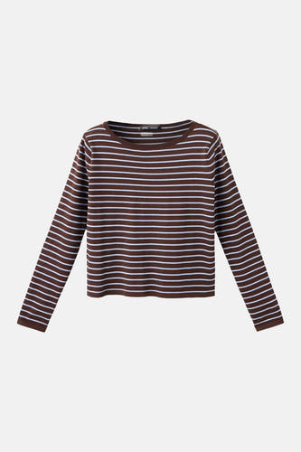Pull col O - brun