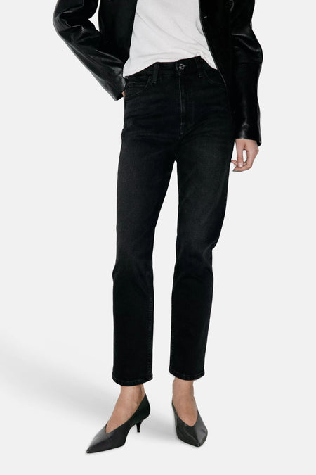 Mom Jeans black denim - MANGO