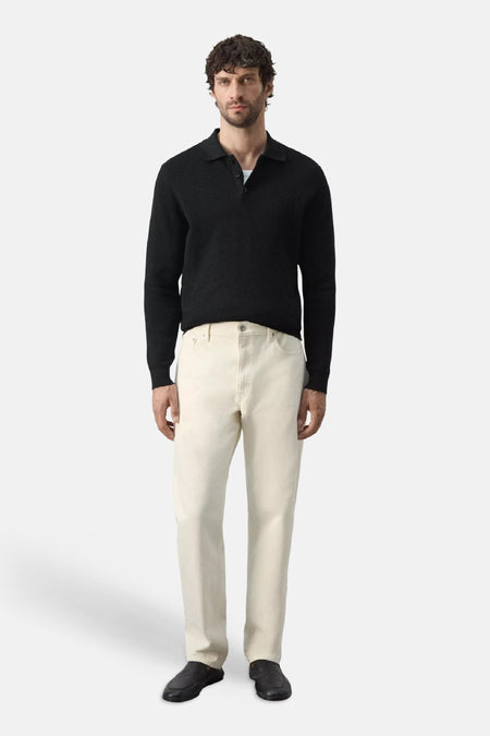 Pull col V - noir
