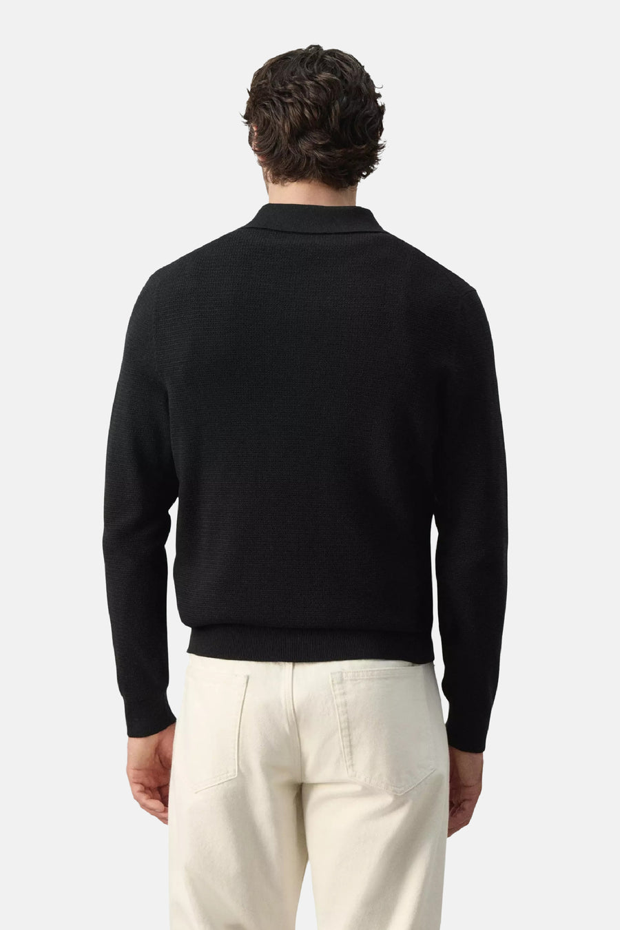 Pull col V - noir
