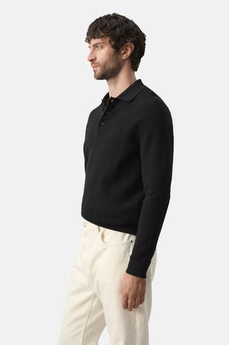 Pull col V - noir