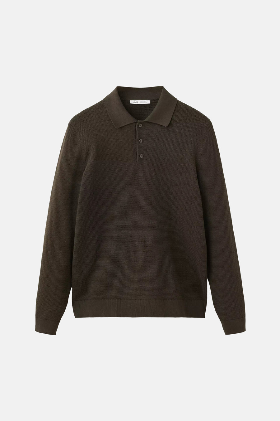 Pull col V - brun