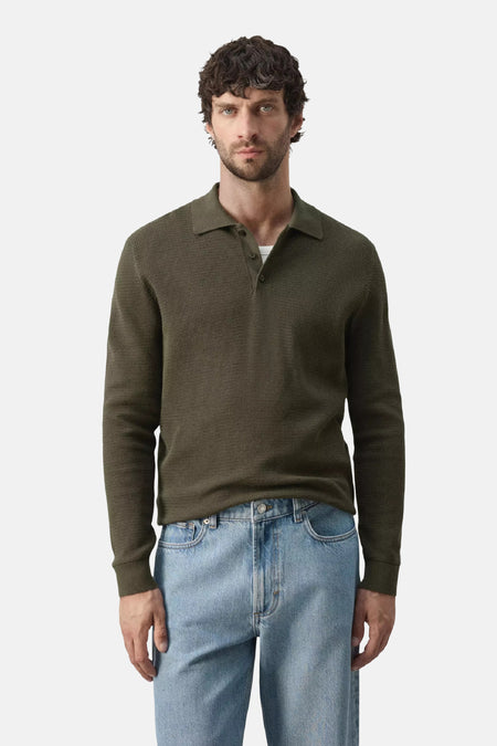 Pull col V - kahki