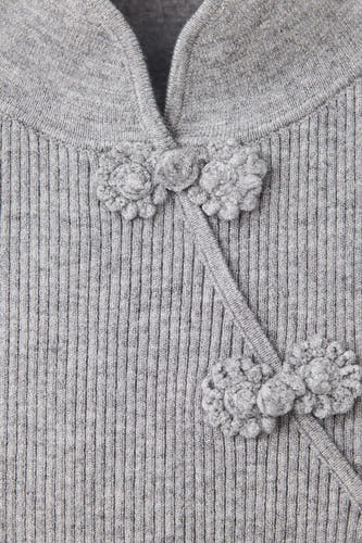 Pull à manches courtes - gris