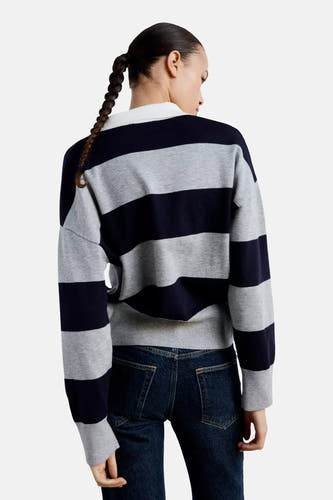 Pull col V - multicolore