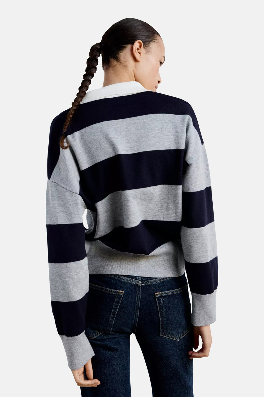 Pull col V - multicolore