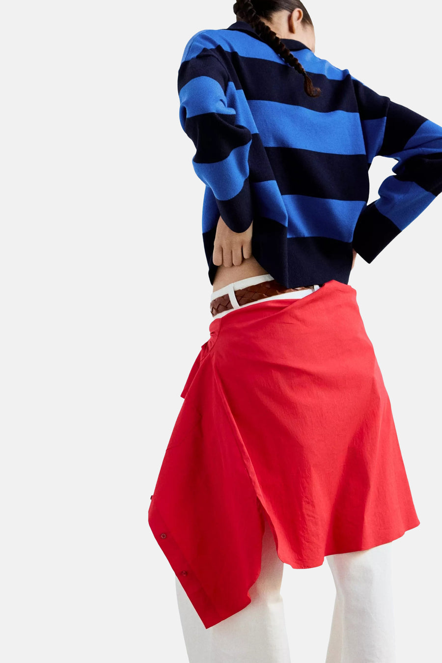 Pull col V - multicolore