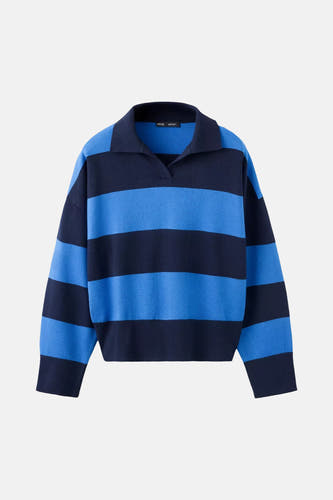 Pull col V - multicolore
