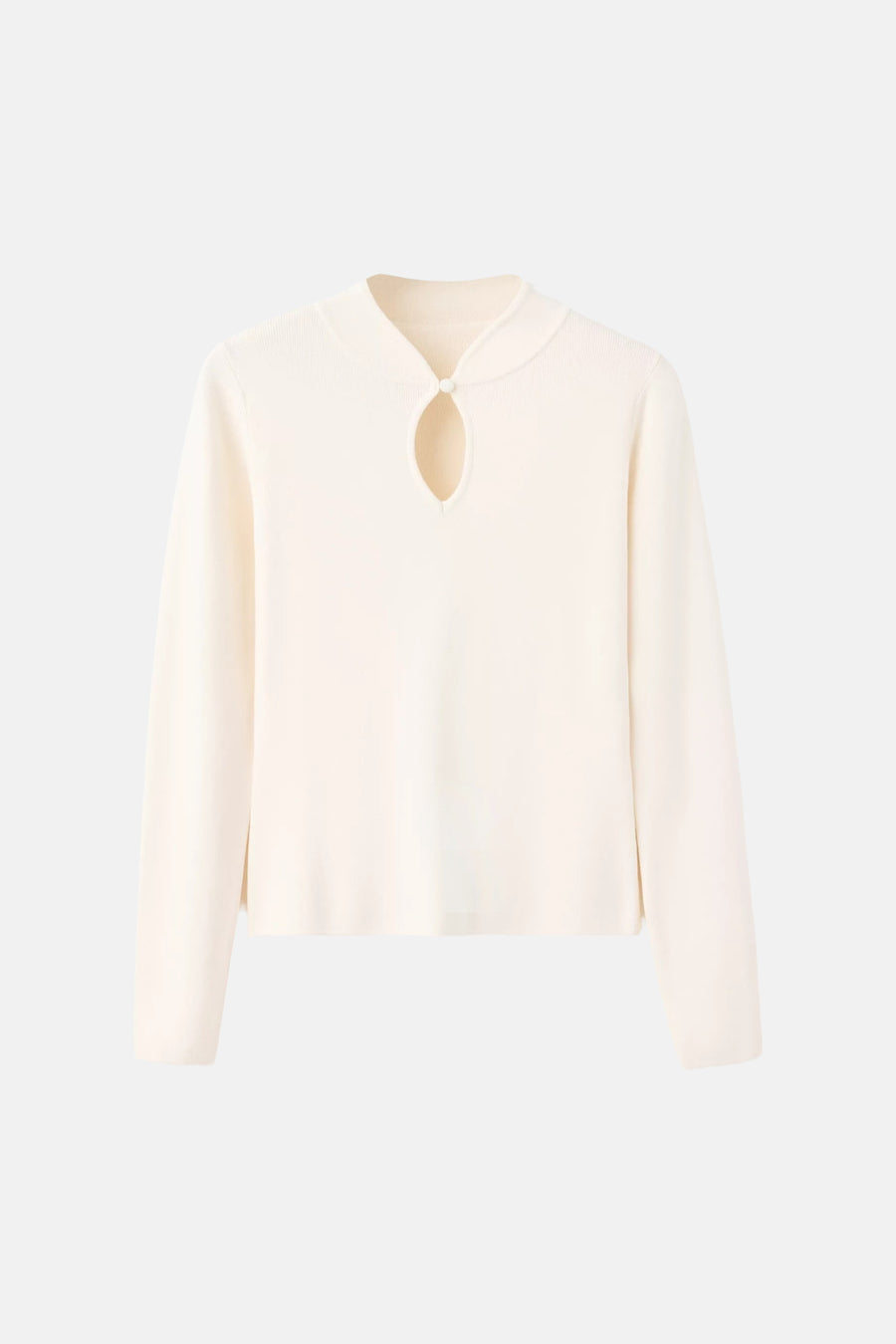 Pull col O - écru
