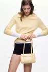 Pull col O - jaune