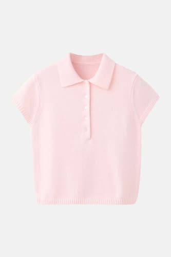 Pull à manches courtes - rose