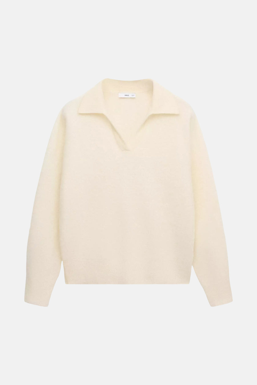 Pull col V - jaune