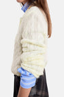 Pull col O - jaune