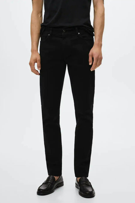 Jeans slim Black denim - Mango
