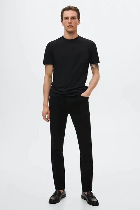 Jeans slim Black denim - Mango