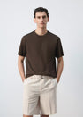 T-shirt (manches courtes) brun - MANGO