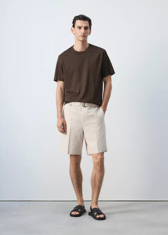 T-shirt (manches courtes) brun - MANGO