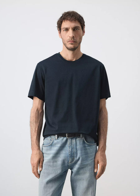 T-shirt (manches courtes) bleu - MANGO