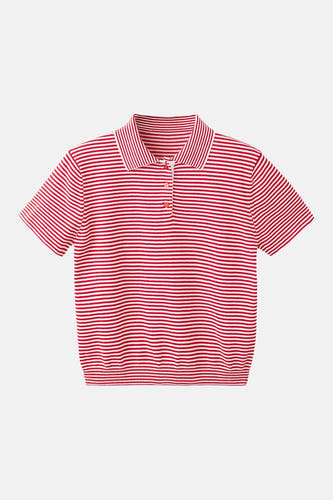 Polo à manches courtes - Rouge