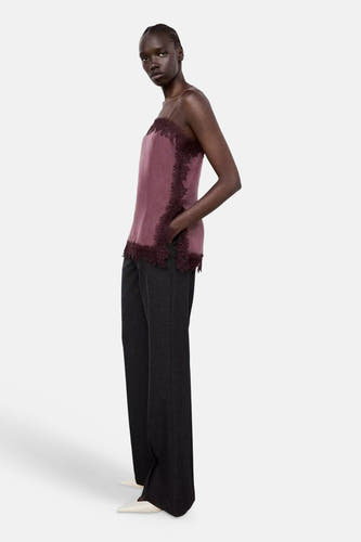 Blouse sans manches - bordeaux