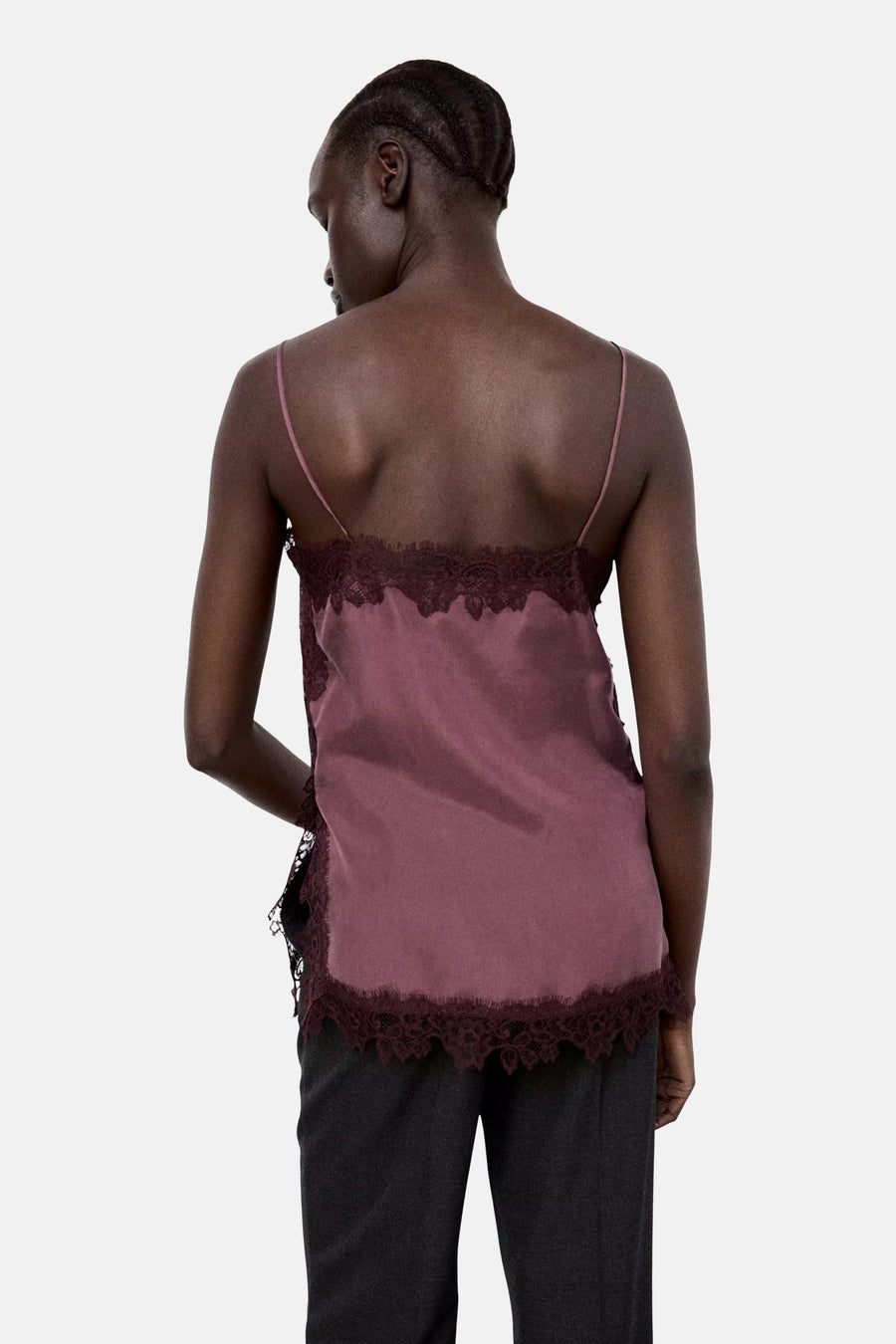 Blouse sans manches - bordeaux