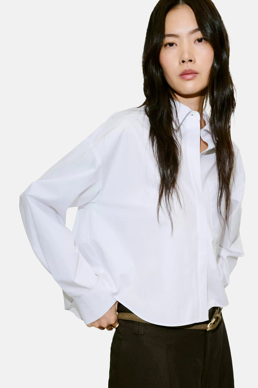 Chemise à manches courtes - blanc