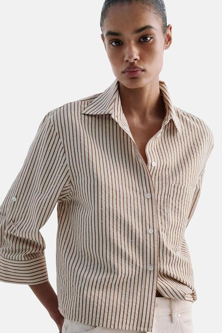 Blouse à manches courtes - multicolore