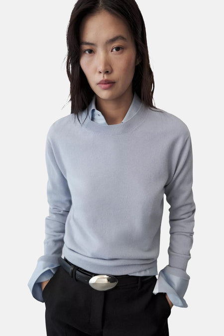 Pull col O bleu - MANGO