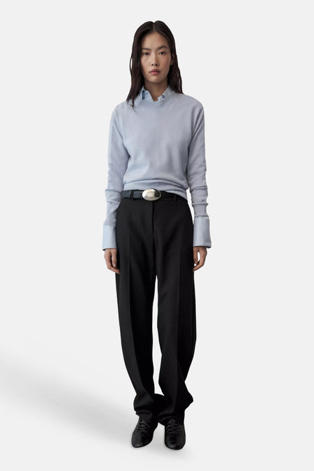 Pull col O bleu - MANGO