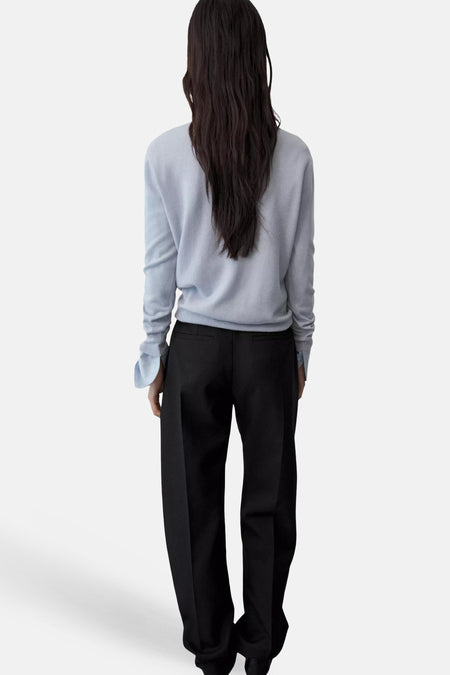 Pull col O - bleu