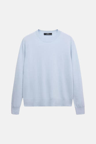 Pull col O - bleu