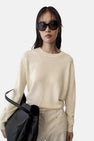 Pull col O - jaune