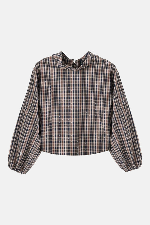Blouse à manches longues - multicolore