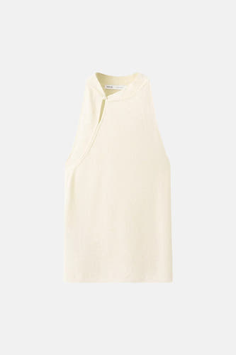 Chemisier (sans manches) beige - MANGO