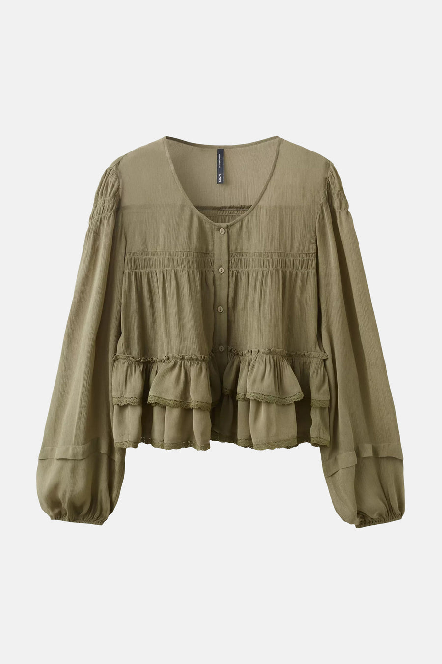 Blouse à manches longues - vert