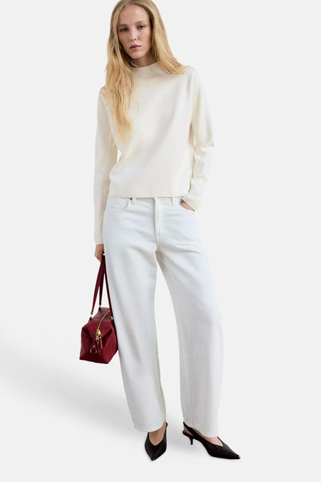 Pull col O Écru - MANGO
