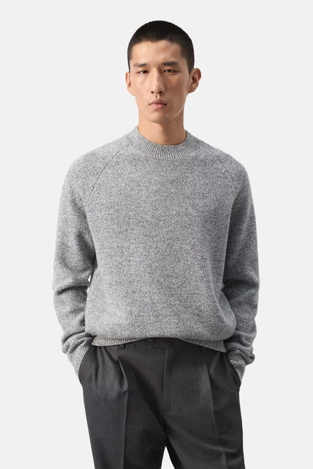 Pull col O gris - MANGO