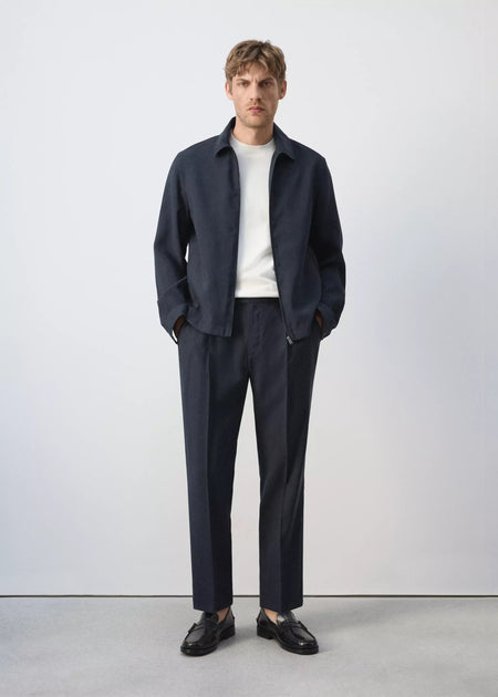 Heren tops jas casual bleu - MANGO