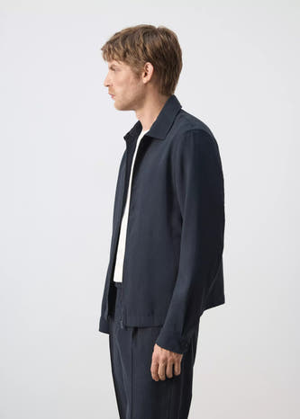 Heren tops jas casual bleu - MANGO