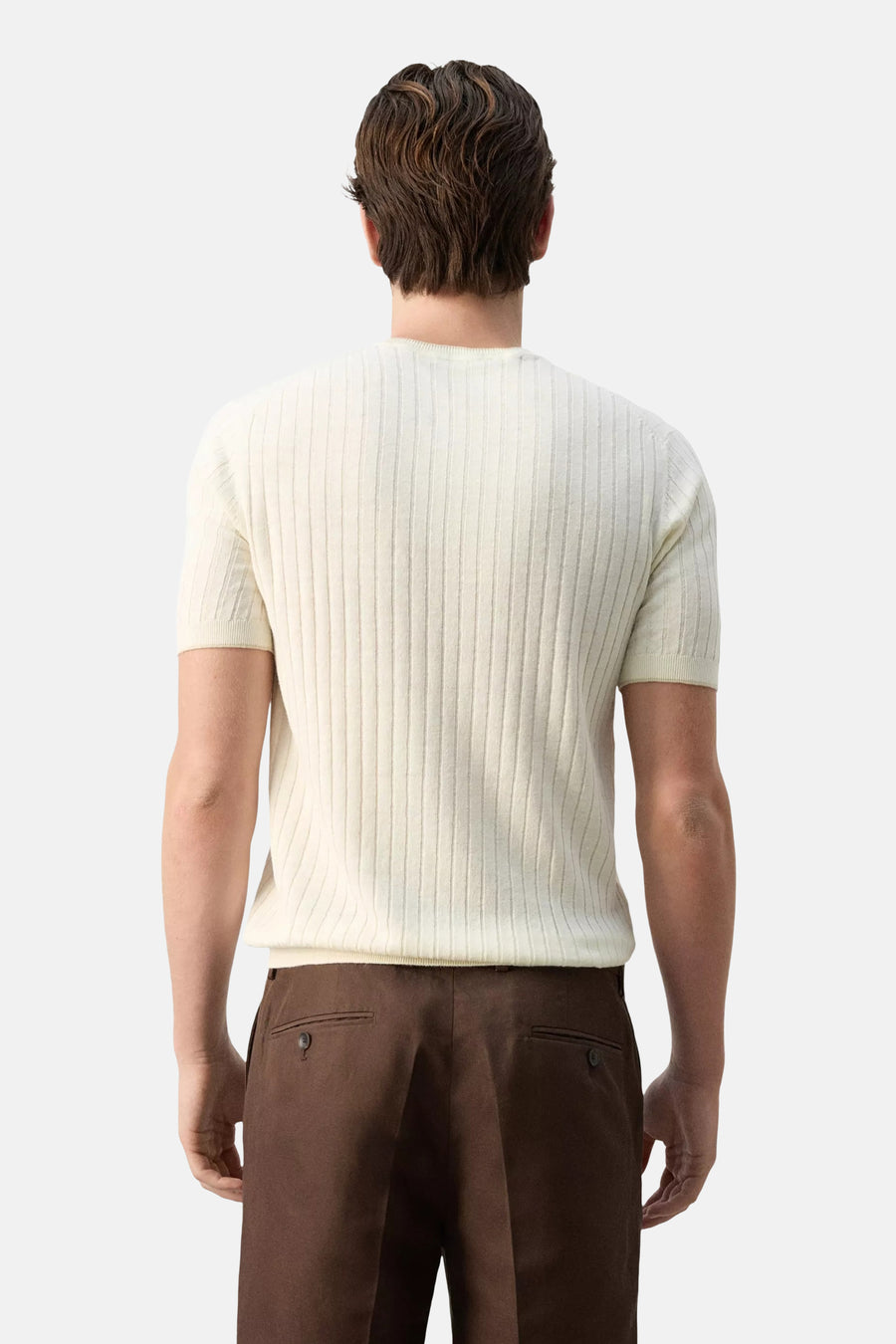 Pull col O - écru