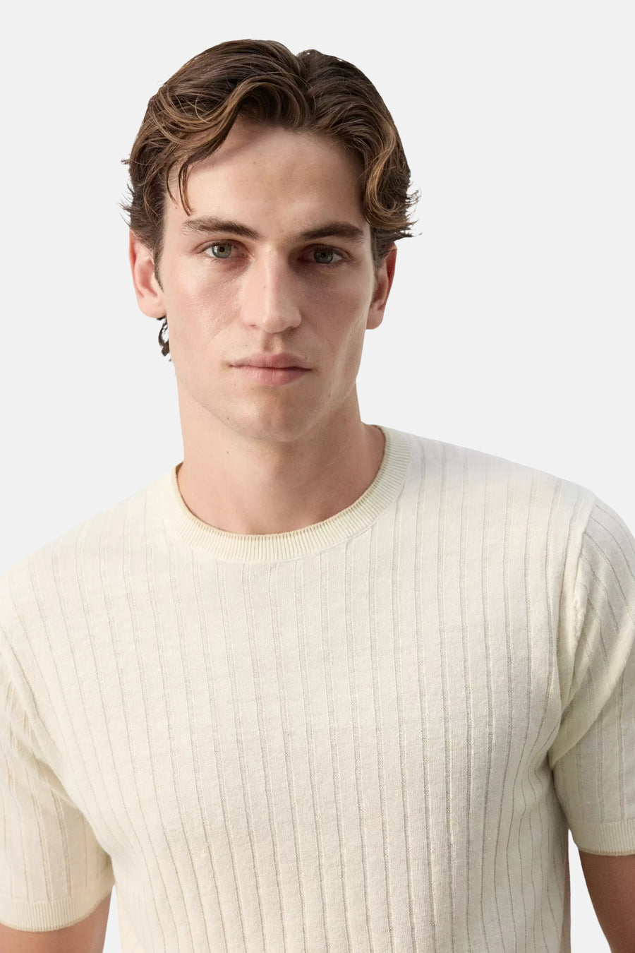 Pull col O - écru