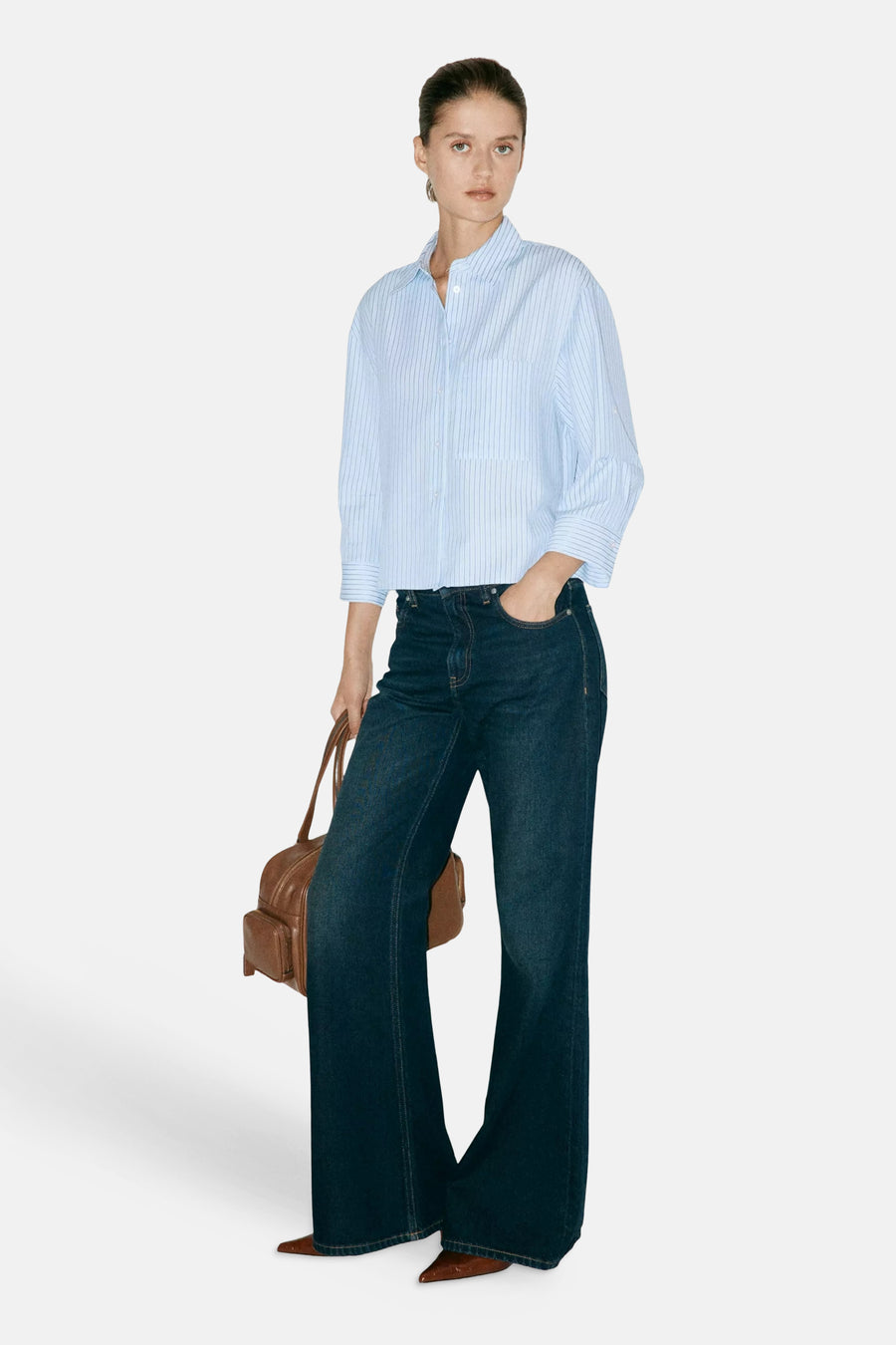 Chemise à manches courtes - Bleu