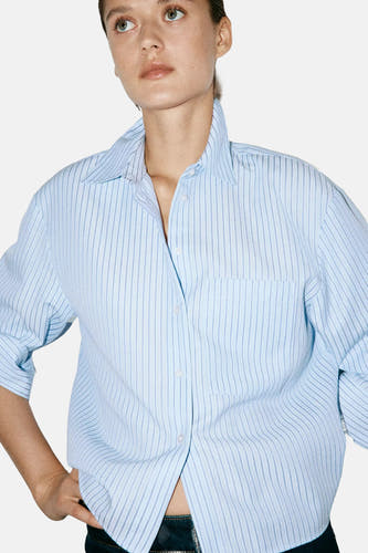 Chemise à manches courtes - Bleu