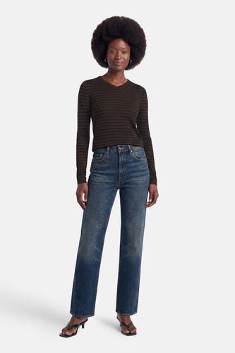 Pull col V - multicolore