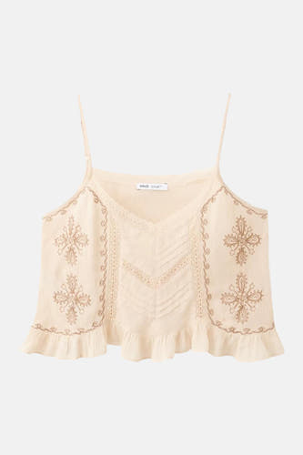 Blouse sans manches - multicolore