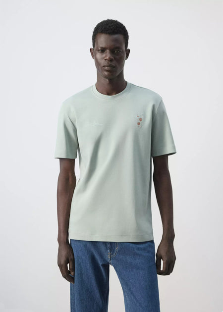 T-shirt (manches courtes) vert - MANGO