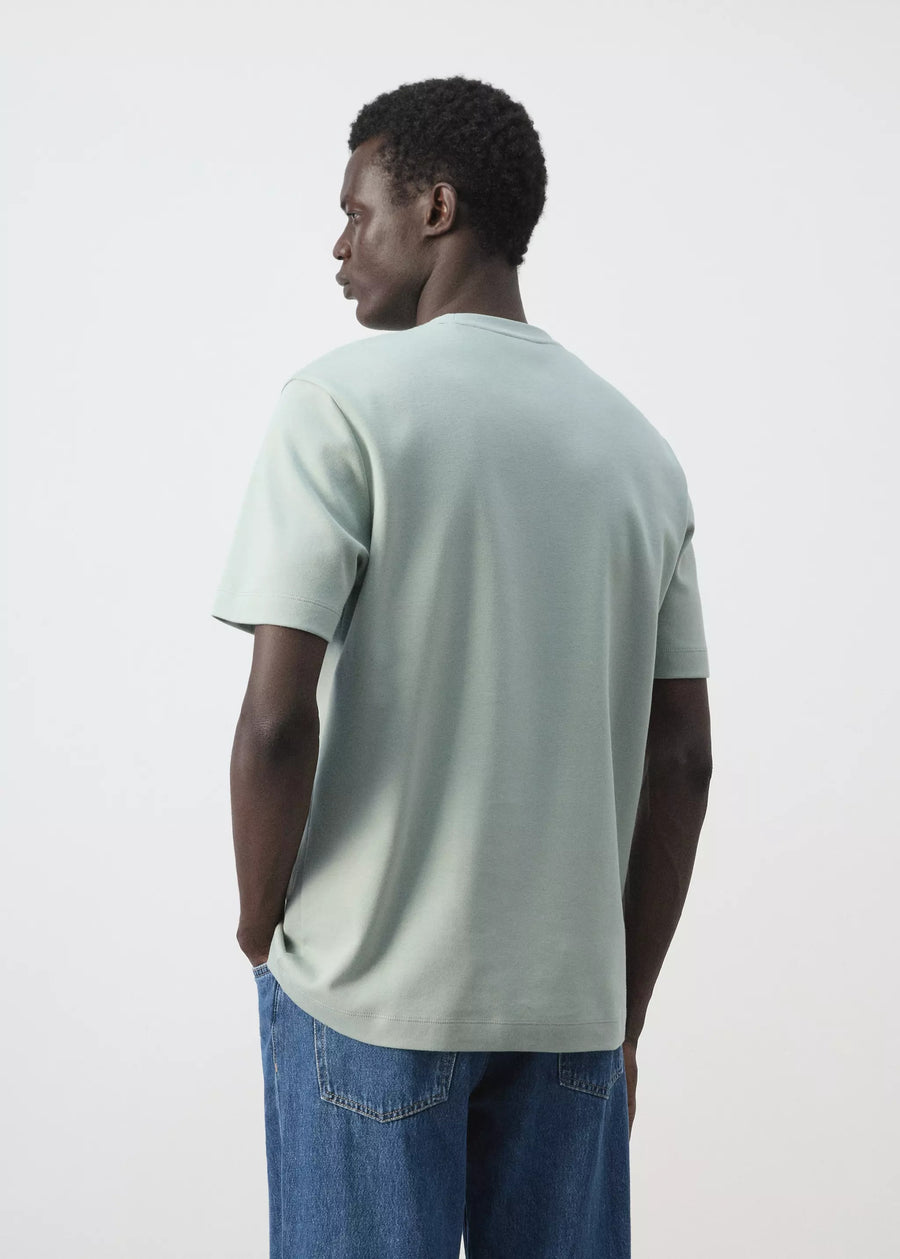 T-shirt (manches courtes) vert - MANGO
