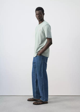 T-shirt (manches courtes) vert - MANGO