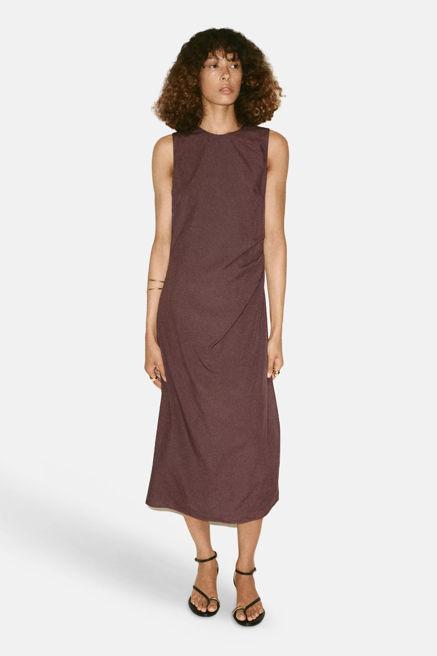 Robe sans manches - brun